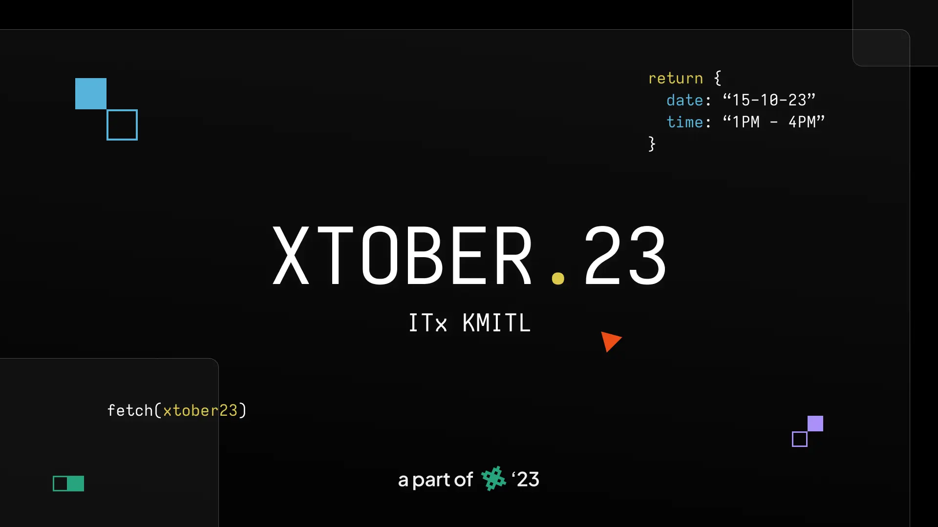 ITx KMITL: XTOBER 23